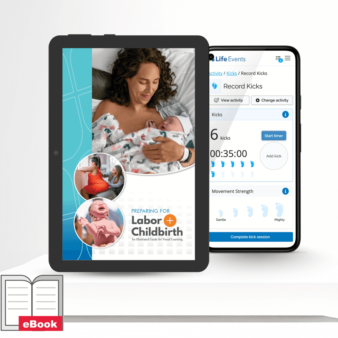 Preparing for Labor and Childbirth eBook cover + app